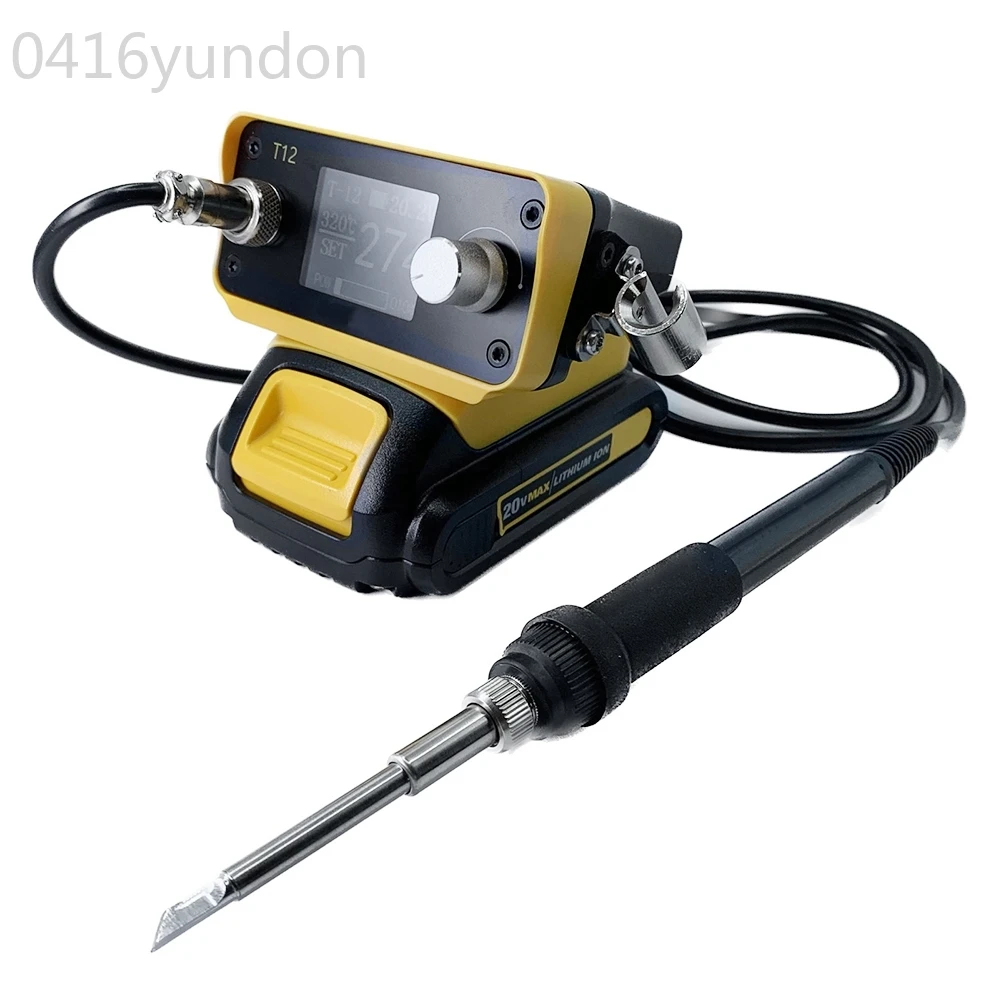 

T12 Cordless Soldering Iron Station Replacement Parts For Dewalt 20V Max Li-Ion Battery DIY Electric Digital Soldering Station