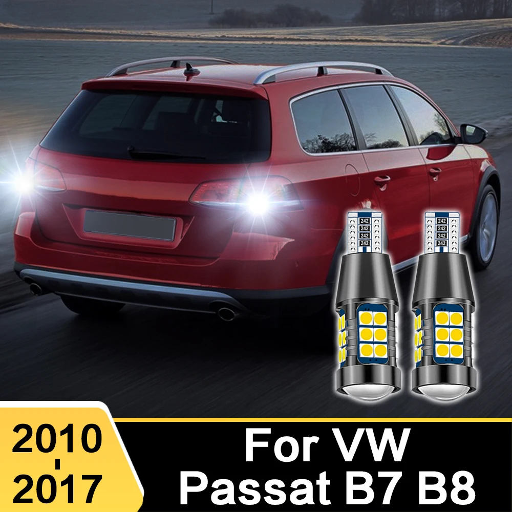 

2X For Volkswagen VW Passat B7 B8 2010 2011 2012 2013 2014 LED Car Reverse Light T15 W16W Bulbs Backup Back Up Lamp Accessories