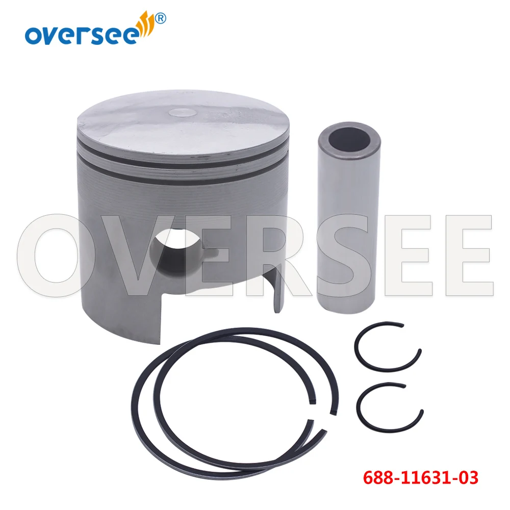 

Oversee 688-11631 Piston Kit With Piston Ring 688-11603 STD For Yamaha Outboard Parts 2T 75HP 85HP 90HP Parsun T85; 688-11631-03