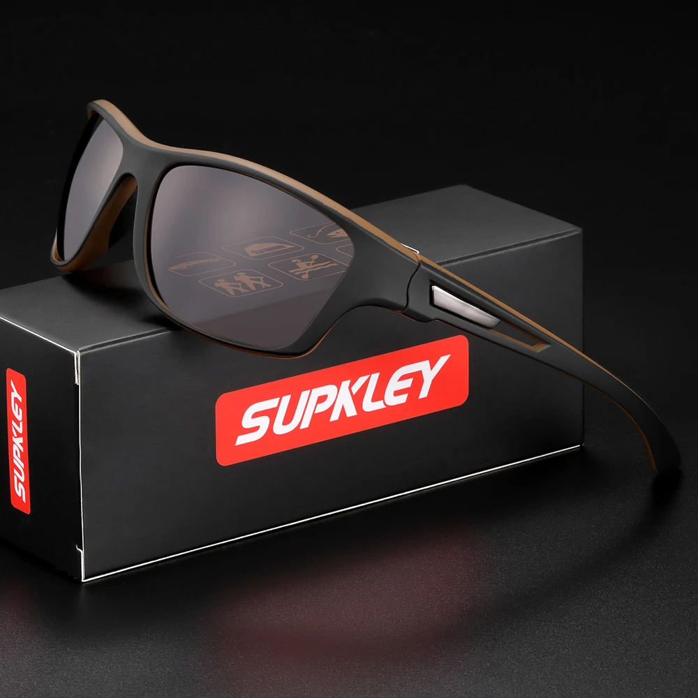 Supkley Outdoor Sport polarisierte Sonnenbrille für Männer Frauen UV-Schutzbrille zum Fahren Wandern Angeln Radfahren – Detail 7