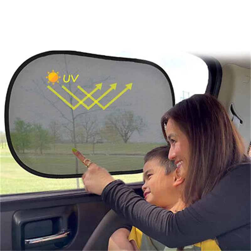 

5Pcs Car Window Sunshade Mesh Cover Block Car Side Rear Window Shade Interior Sunshades Sun Shade Cover Visor Windscreen Shield