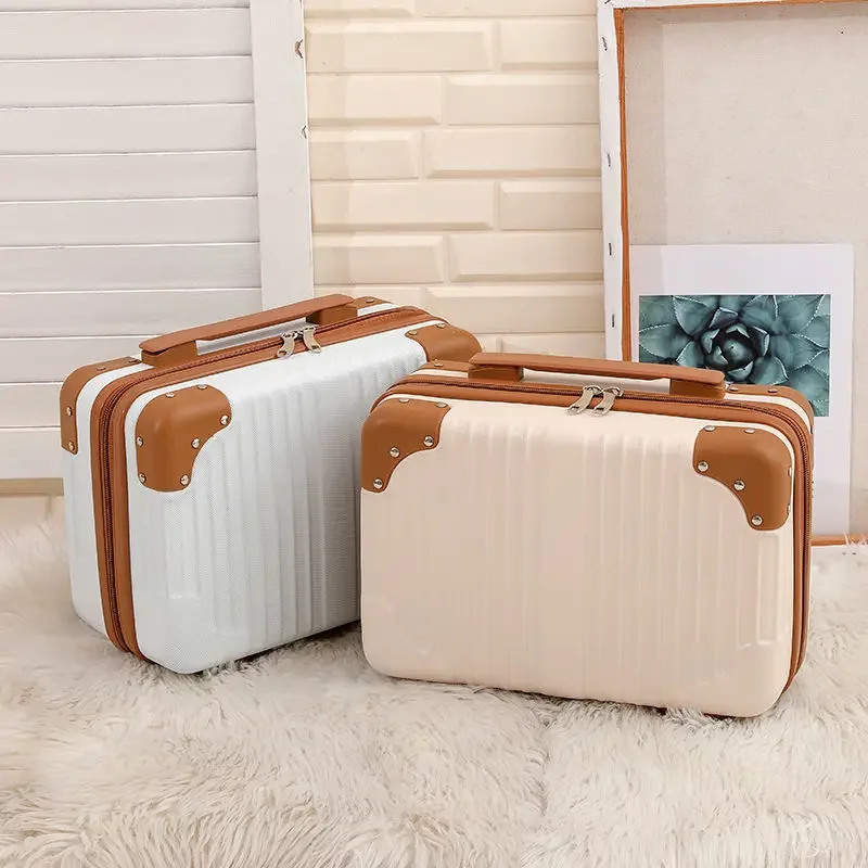 

Corner 14-inch Cosmetic Case Portable Suitcase Mini Cute Suitcase Female Storage Bag Small Case