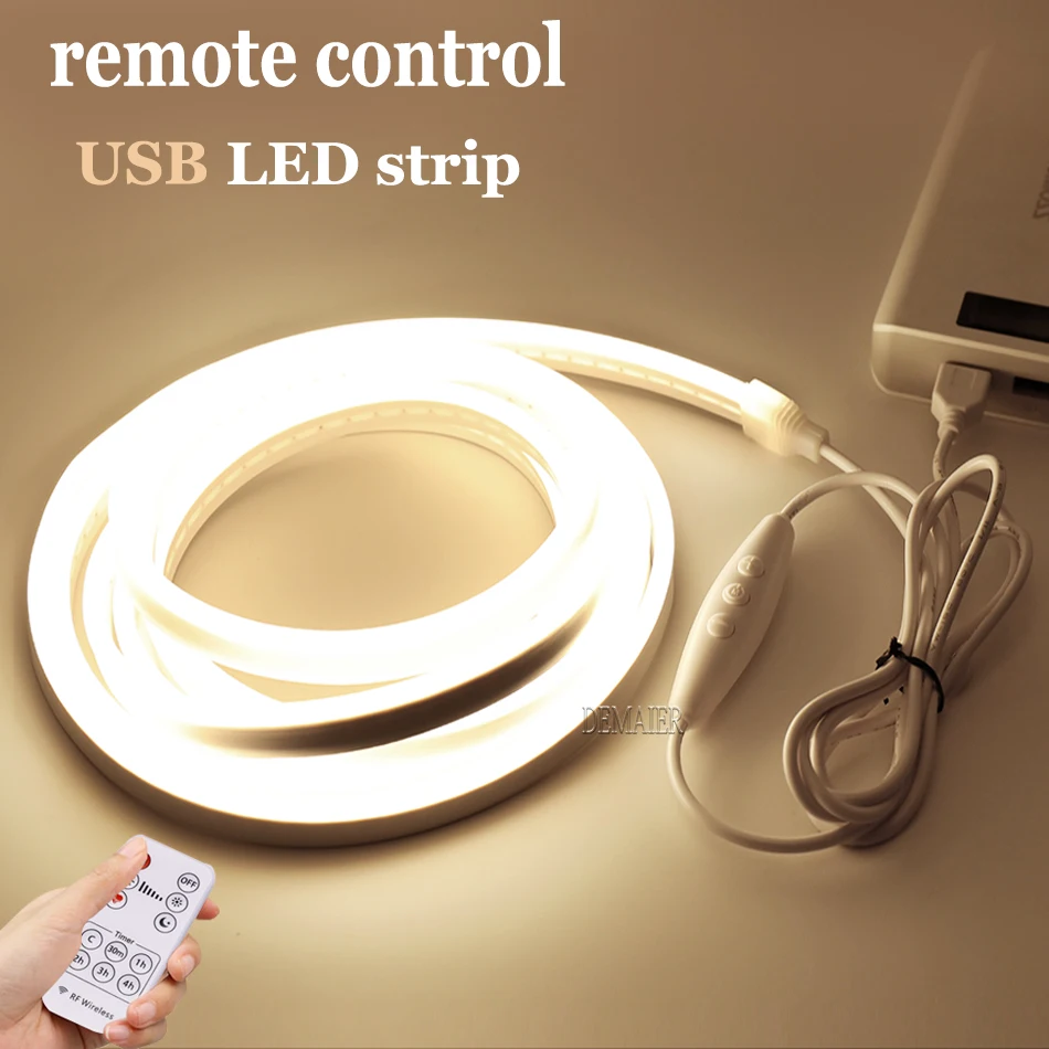 

Kitchen LED Strip Hand Sweep Waving ON OF night light cabinet USB PIR Motion Sensor RF Remote Control Flexible neon diode stripe