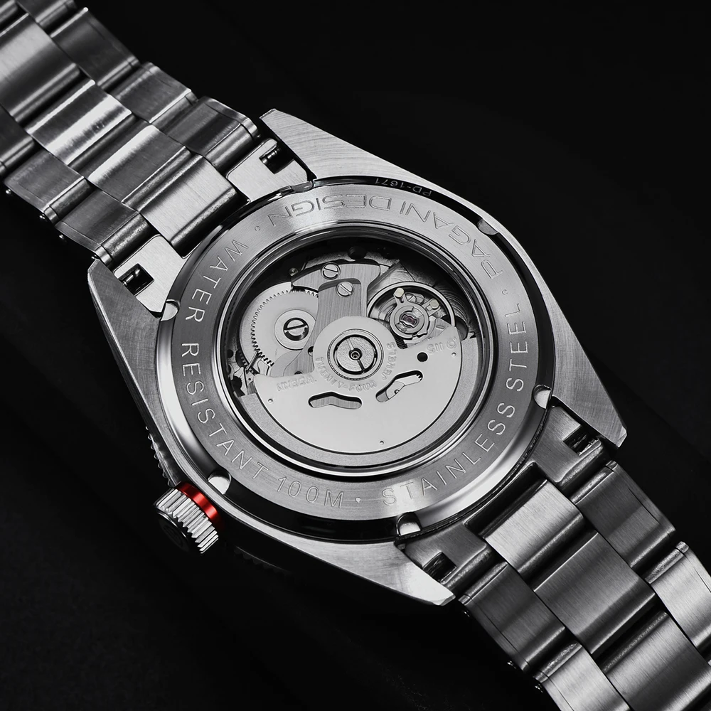 2025 New PAGANI DESIGN V2 Retro Men's Mechanical Watches NH35 Automatic Watch For Man Luxury AR Sapphire Mirror Luminous Clock view 5
