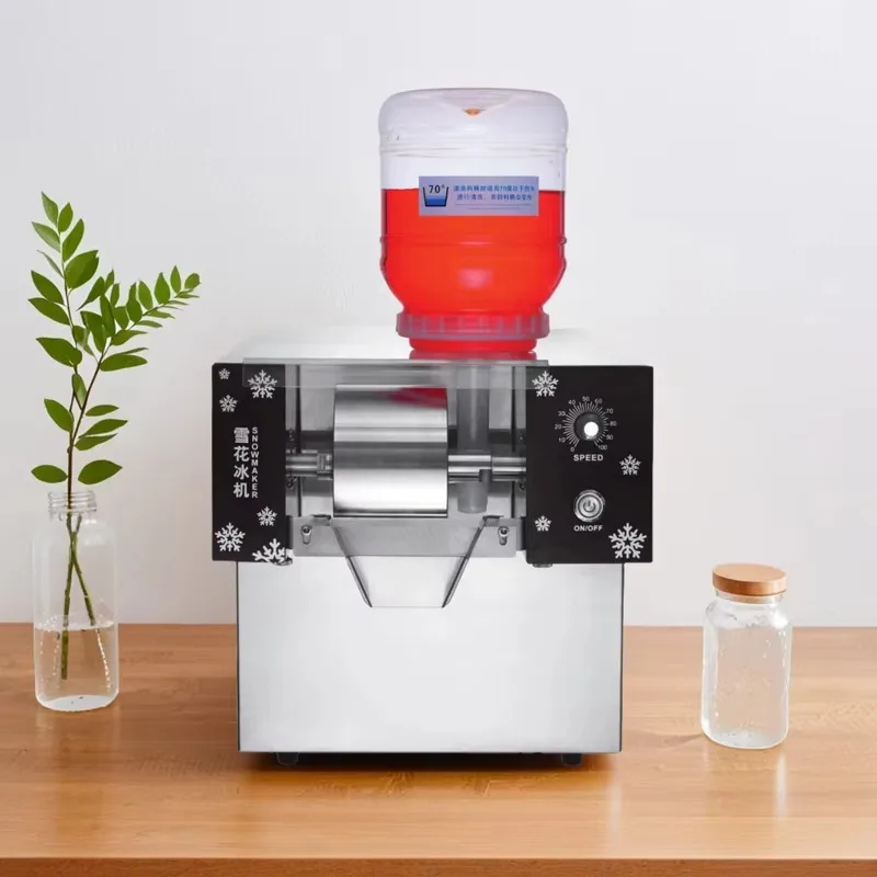 Snow Ice Crusher Machine, Snowflake Ice Maker, Snow Cone Shaver, Convenient Snack Option, Commercial Home Use