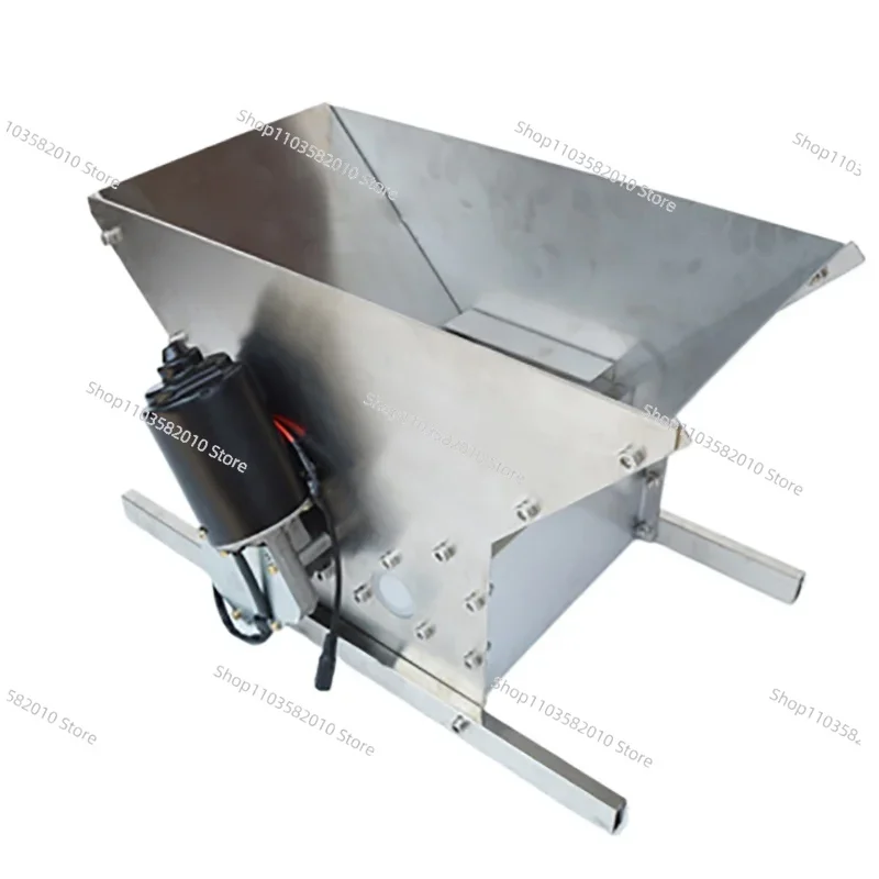 Can Crusher Electric Stainless Steel Electric Double Wheel Crusher Small Family Home Wine Wine Fruit Wine 216W 24V