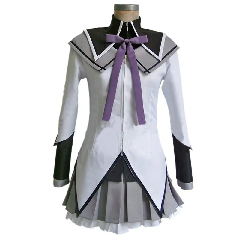 Anime Magical Girl Kaname Madoka Cosplay Costume Akemi Homura Roleplay Suit Kawaii Lolita Dress Full Set Women School Uniform - view 5