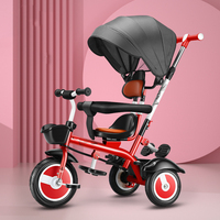 Children's Tricycle 1-3-5 Light Baby Bicycle Children's Trolley 1-5 Light Baby Bicycle Children's Trolley Baby Hand Push Bicycle