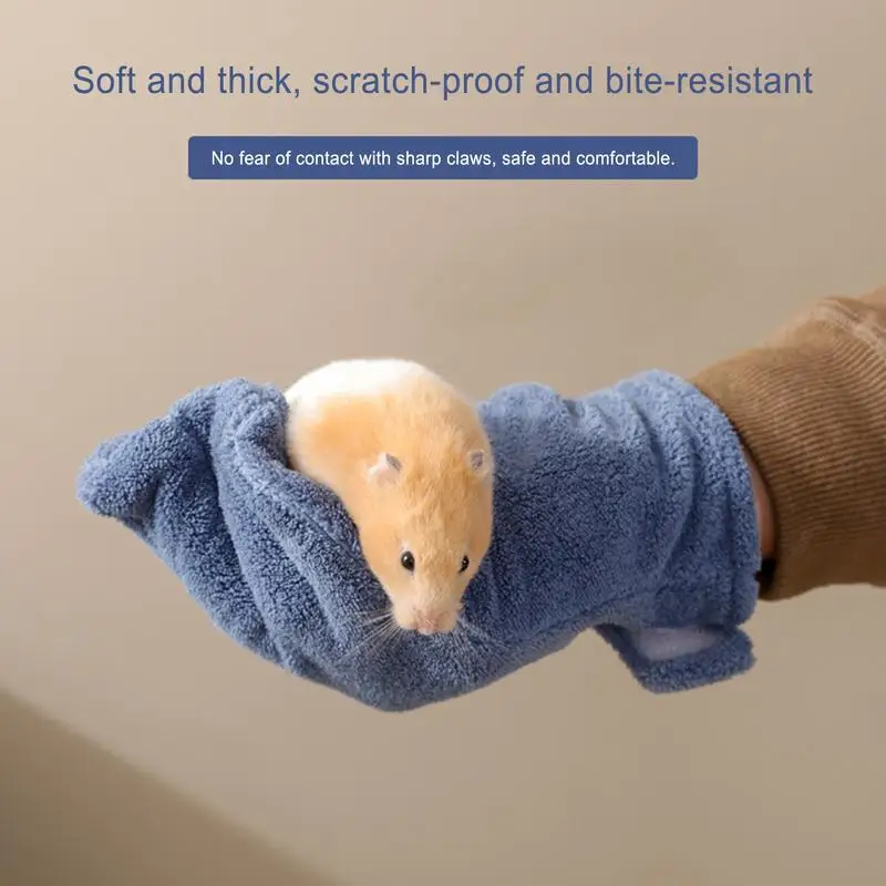 Small Animal Handling Gloves Bite Resistant Animal Handling Mitten Anti Scratch Protective Mitten Safe & Loving Pet Care Chewing