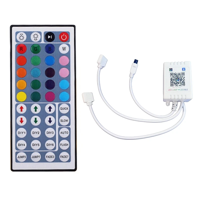 1 Set RGB Bluetooth Controller+44 Keys Remote Control DC 5-24V For WS2811 WS2812 LED Light Strip