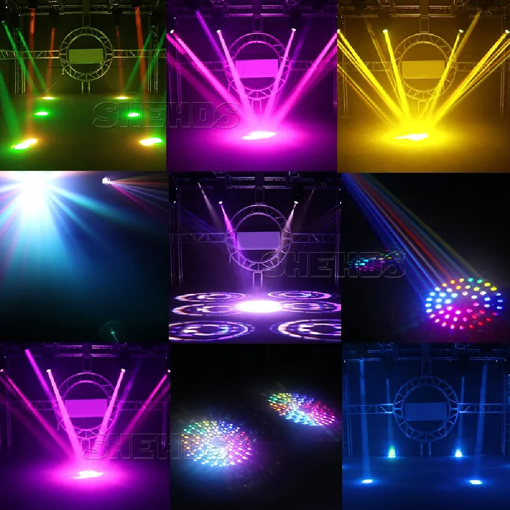 Imagem -06 - Shhehds-rotatable Honeycomb Prisma para Nightclub Party Iluminação de Palco Profissional Lâmpada Button Beam 7r Moving Head 230w