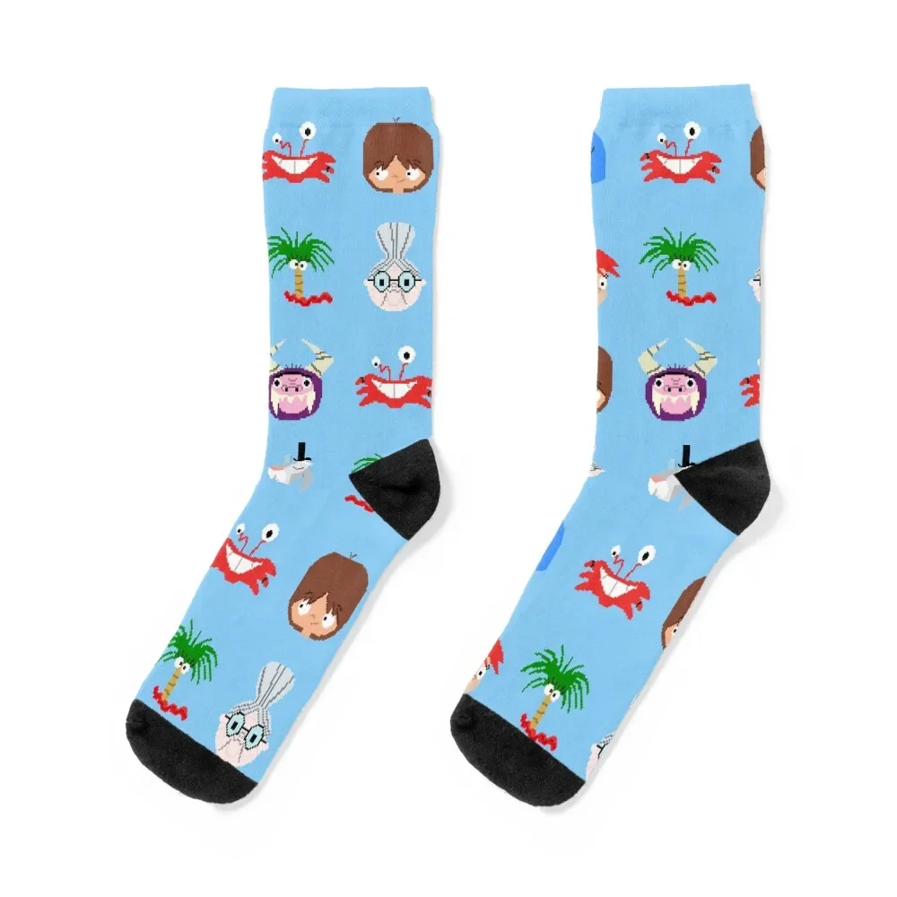 

Fosters Home for Imaginary Friends - pixel pattern 2 Socks shoes sheer professional running kids Socks For Women Men's