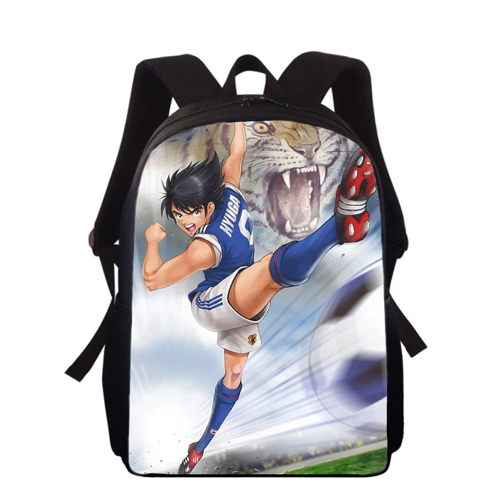 anime Captain Tsubasa 15” 3D Print Kids Backpack Primary School Bags for Boys Girls Back Pack Students School Book Bags