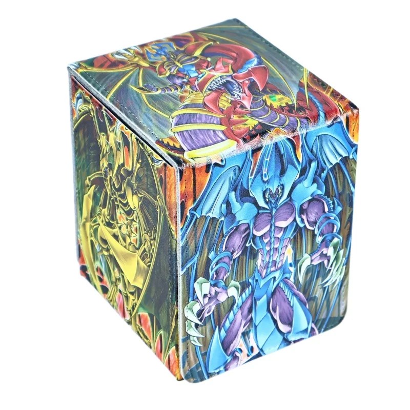 

Ю-Ги-О! Коробка для хранения карт Sacred Beast Window-type Magnetic Leather Card Box OTCG Phantasmal Summoning Beast Game Collection Card Storage Box