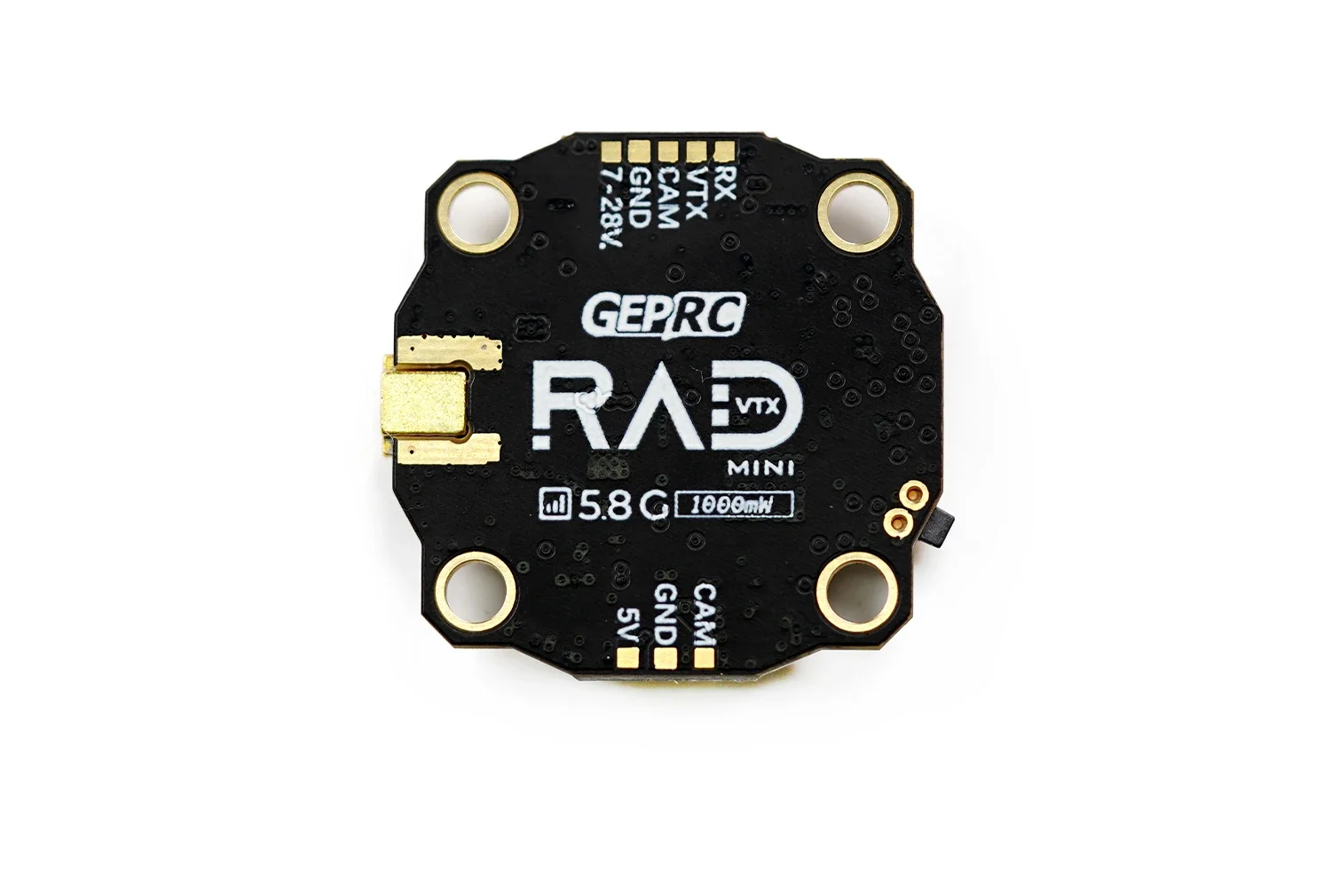 GEPRC RAD MINI 1W 5.8G PitMode 25mW 200mW 500mW 1000mW Adjustable FPV VTX Built-in Microphone 2-6S 20X20mm for FPV Long Range