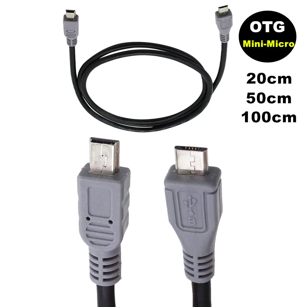 OTG data cable microUSB miniUSB OTG cable Mike to mini OTG cable