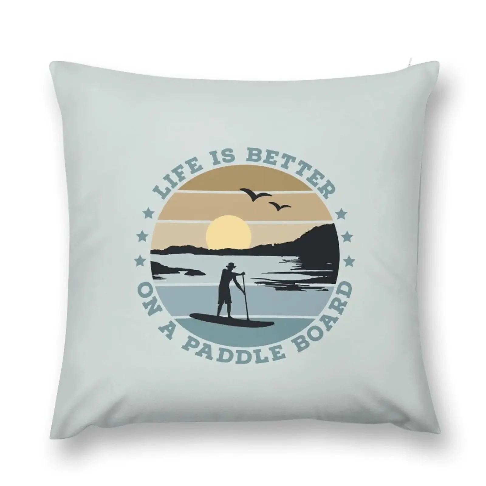 SUP - Life is better on a paddle board (Men) Throw Pillow Pillowcases For Pillows Rectangular Cushion Cover pillow