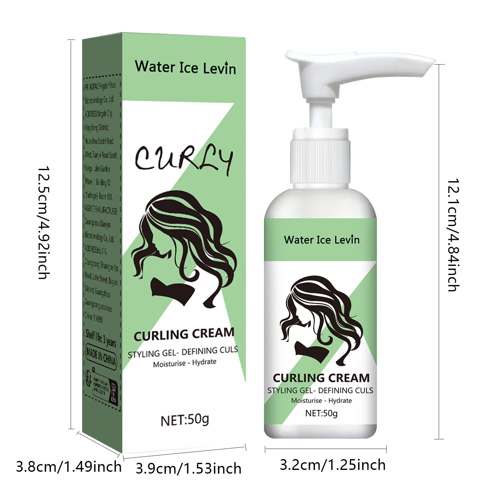 Curling Cream Moisturizing Curly Hair Elastic Styling Curly Hair Elastic Curly Hair Conditioner Neutral Suitable for All Hair Types image 4