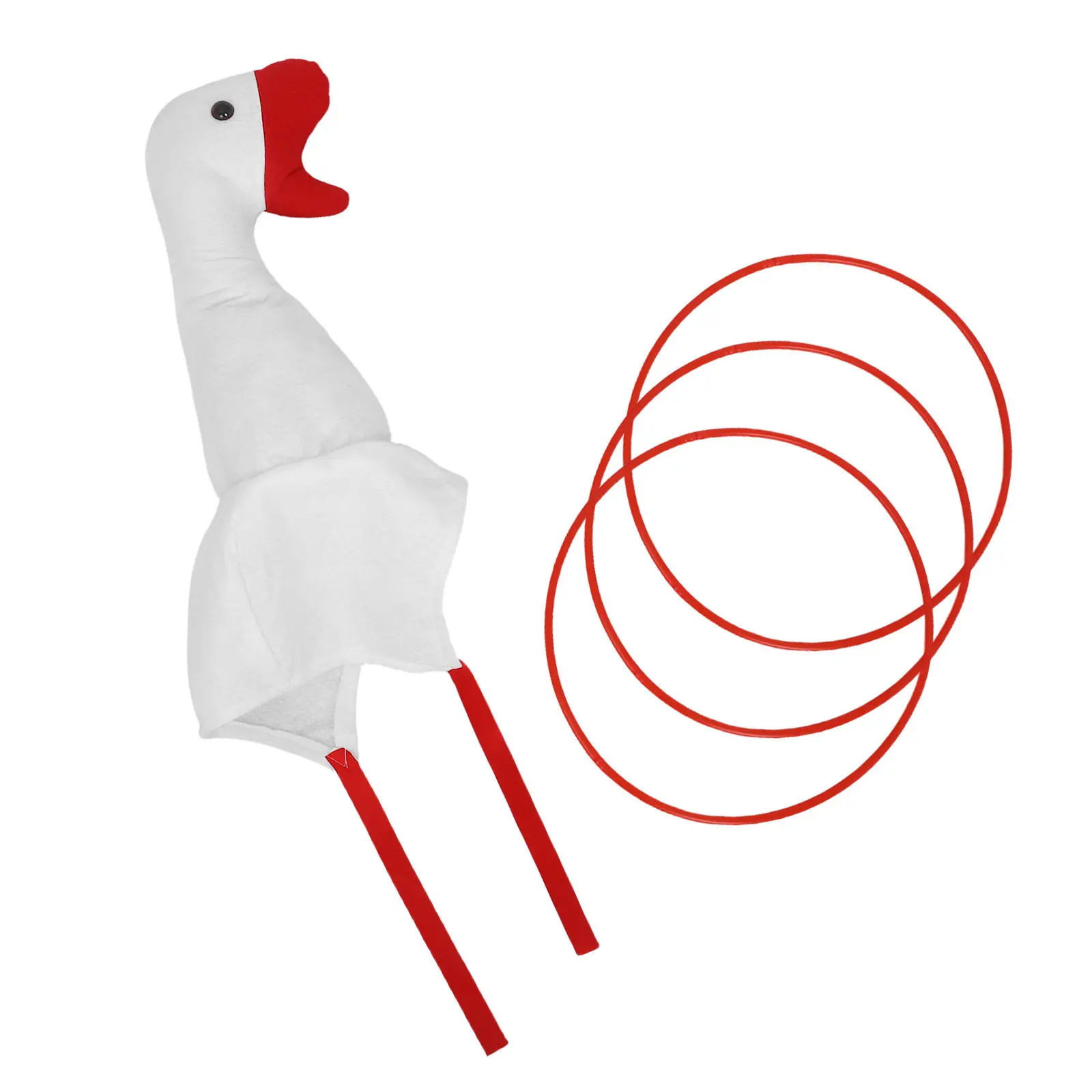 

Набор для игры в кольцеброс в форме гуся: шуточный реквизит для фотосессий, головной убор для костюмированных вечеринок, веселая игра для дня рождения, Рождества, праздников на открытом воздухе