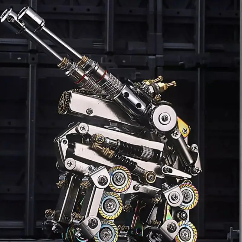 Red Alert Apocalypse Tank 3D Three-dimensional Metal Assembly Puzzle Model Ornament for Birthday Gift for Men