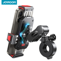 JOYROOM Motorcycle Phone Holder Aluminum Alloy Metal Bicycle Phone Mount with Vibration Dampener For Motorcycle Bike Bicycle