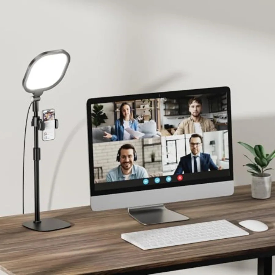 

Регулируемая подсветка для компьютера Zoom Lighting: 30 режимов освещения для видеозвонков и видеоконференций, кольцевая лампа для стола