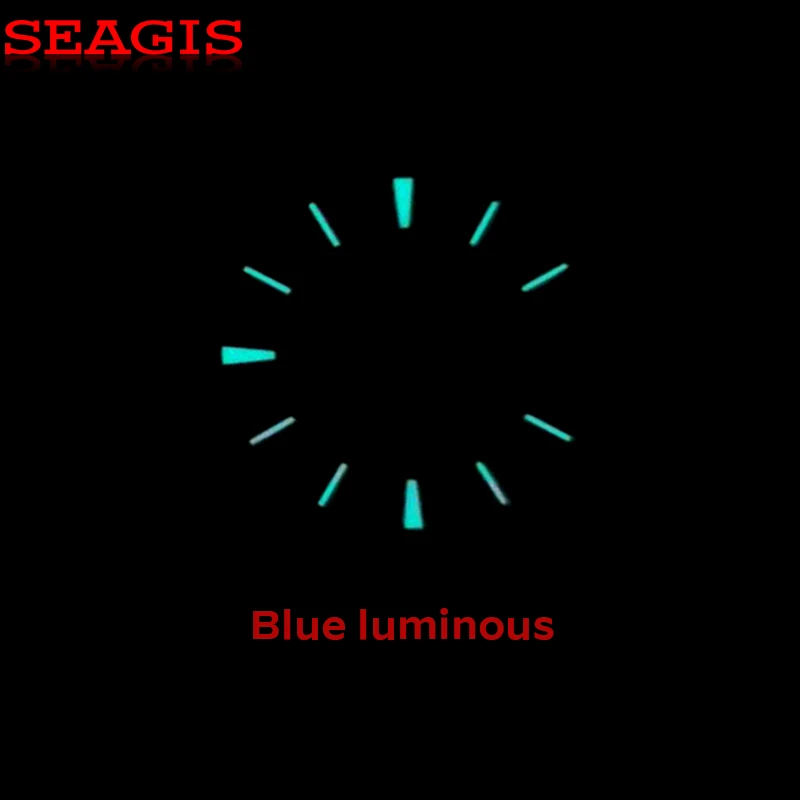 SEAGIS 28.5mm Quality Meteorite DIAL NH35 Movement  BGW9 lume No Logo