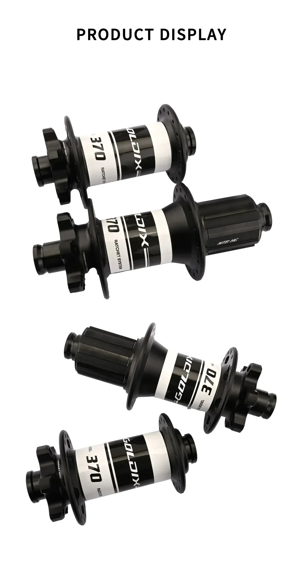 GOLDIX 28-Loch Mountainbike-Nabe 36T Ratchet Gedichtete Lager 6-Loch Scheibenbremse J-Bend 28-Loch BOOST für HG XD MS Freilauf – Detail 8