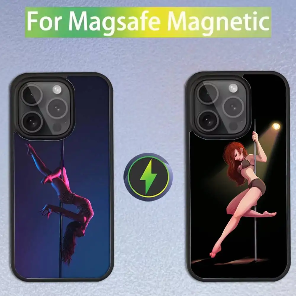 

Pole Dance Dancing Fitness Phone Case For iPhone 16,15,14,13,12,11,Pro,Max,Plus,Mini,SE Magsafe Magnetic Wireless Charging