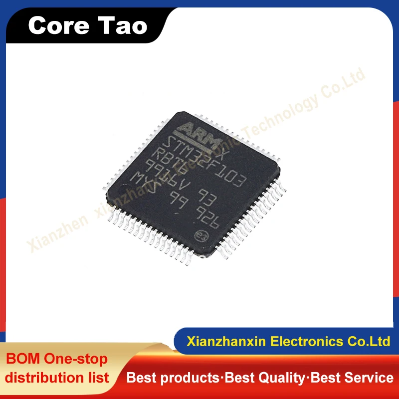 

2~10pcs/lot STM32F103RBT6 103RBT6 LQFP64 Single-chip micro controller