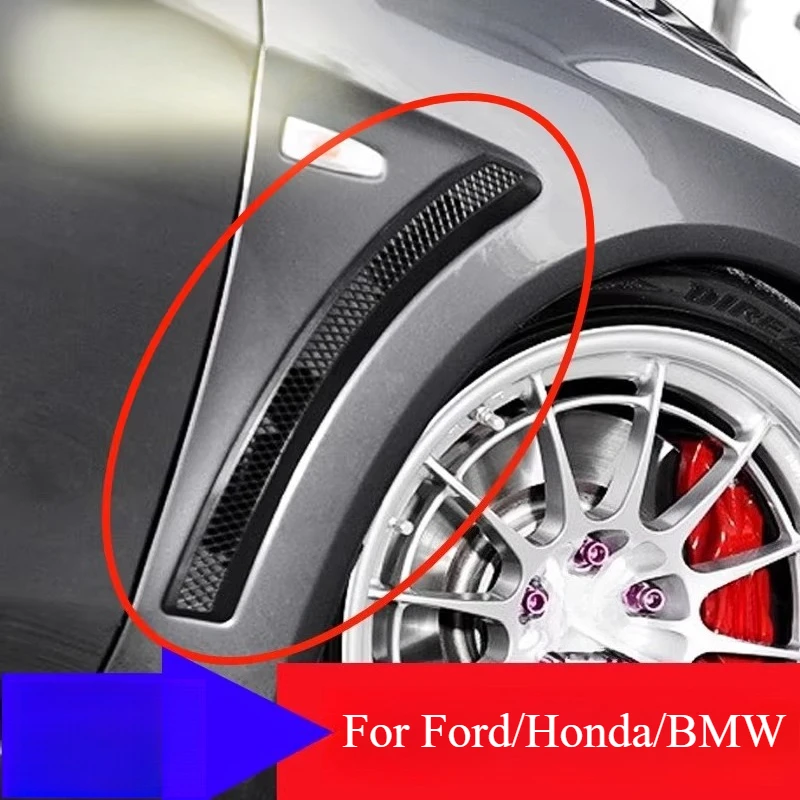 

Декоративные наклейки из карбона для боковых крыльев автомобилей Ford/Honda/BMW/Mitsubishi, модифицированные, нестандартные, аксессуары для авто