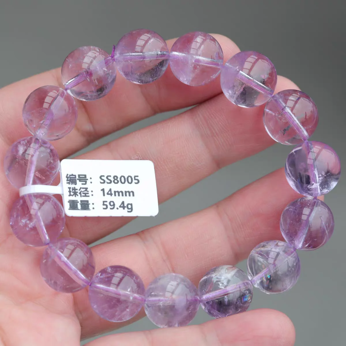 Natural Purple Amethyst Quartz Bracelet Round Beads Lavender Crystal Woman Men Crystal Lavender Amethyst 8mm 10mm 12mm AAAAAA