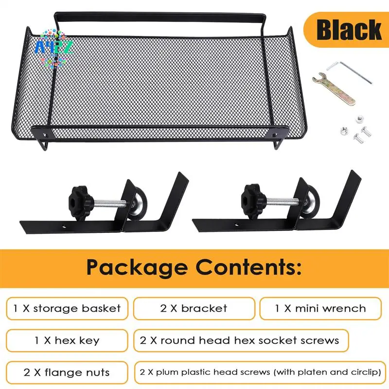

A42Z-Under Desk Cable Management Tray No Drill Desk Cable Organizers Wire Management Tray Cable Management Rack Storage Shelf