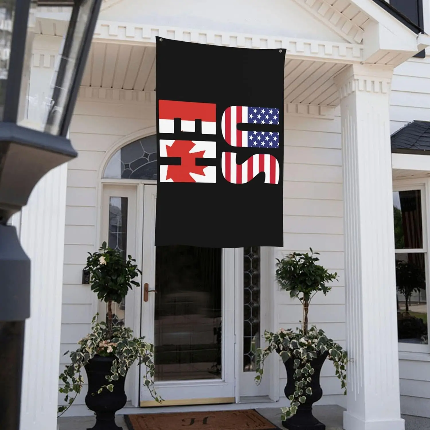 Flagnshow 100% Polyester America and Canada Canadian USA Flag