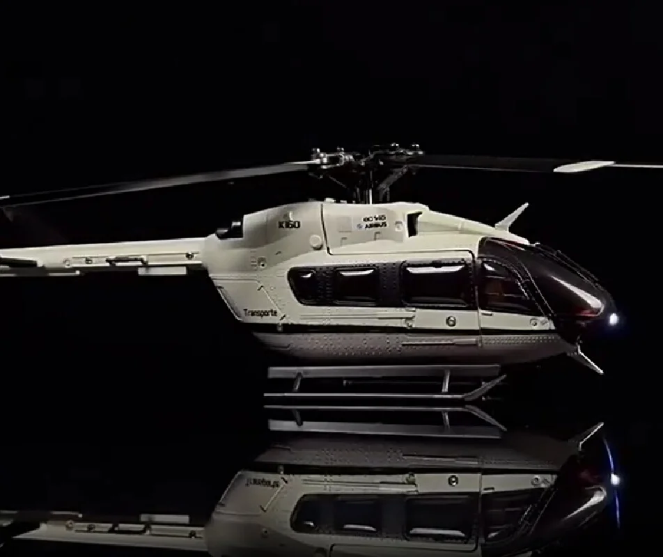 

2025 New Weili K160 Four-Channel Helicopter With No Sidelobe Brushless 1106 Outrunner Motorircraft Ec-145 Simulation Rc Model