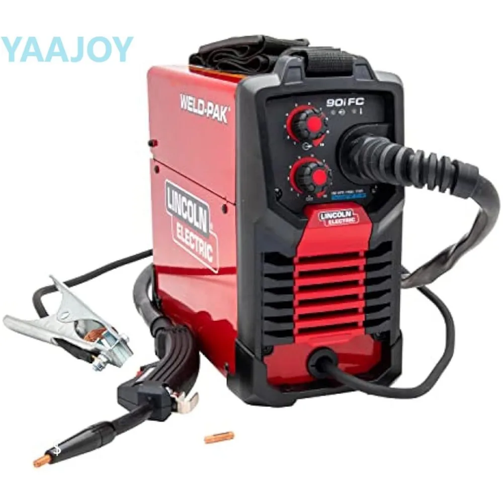 

Lincoln Electric 90i FC Flux Core Wire Feed Weld-PAK Welder, 120V Welding Machine, Portable w/Shoulder Strap, K5255-1