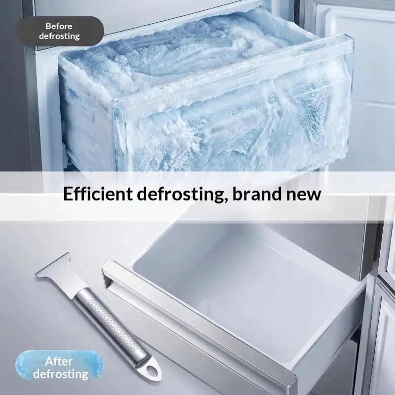 Food Grade Stainless Steel Freezer Deicer Durable Ice Defrost Shovel for Home Fridge Daily Cleaning Maintenance