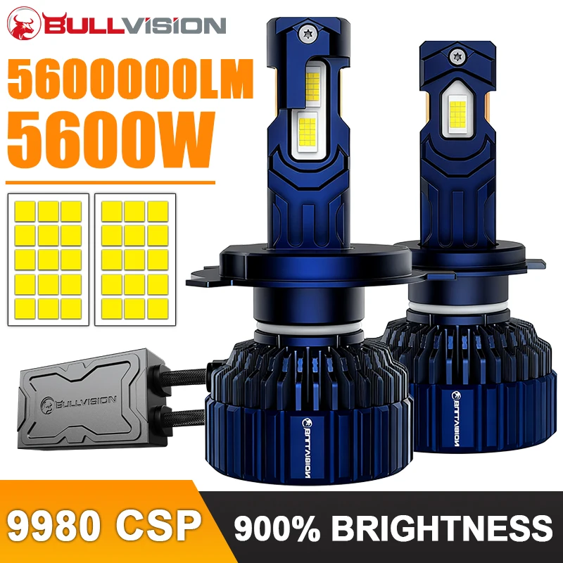 

Bullvision H7 LED Headlight Bulbs CANBUS 30PC CSP G5 H1 H4 H8 H9 H11 9005 HB3 9006 HB4 9012 HIR2 Fog Light 6000K White Car Lamps