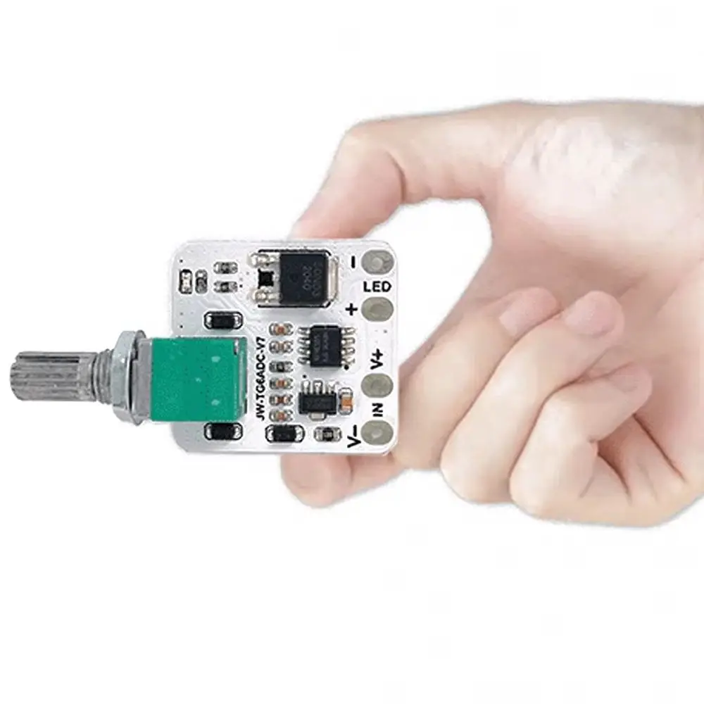 

Модуль диммера постоянного напряжения DC5-24V 5A для светодиодных лент, регулятор яркости 0-100% с поворотной ручкой