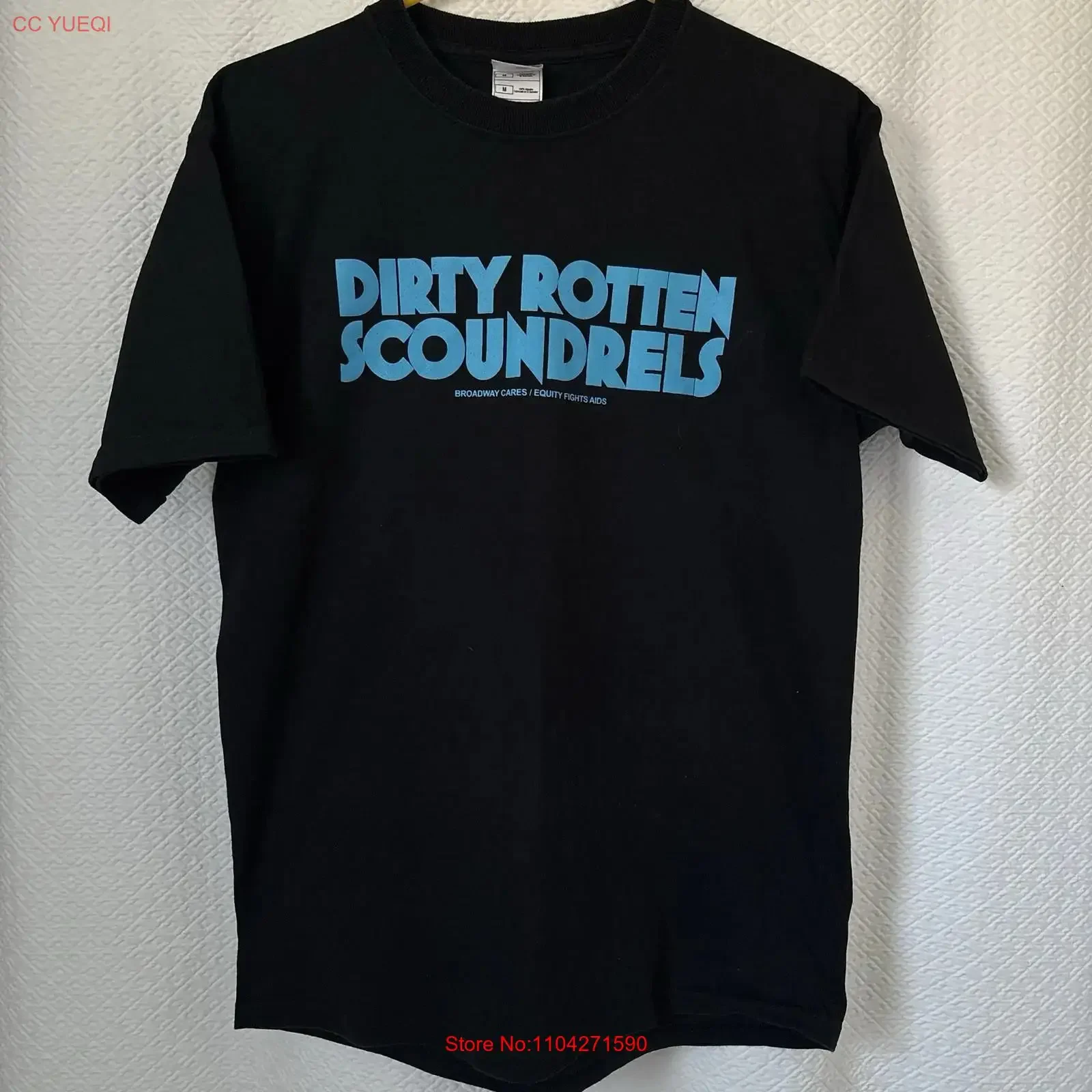 Dirty Rotten Scoundrels Broadway Show T shirt Size medium unisex vintage Washed Versatile homme streetwear