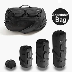 60L Travel Duffel Bag, Adjustable Sports Duffle Bag Upgraded Waterproof Gym Bag Overnight Weekender Bag Foldable Travel Backpack