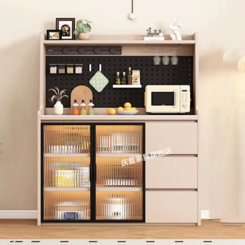 

Unique Economic High-quality Coffee Wood Living Room Cabinets Storage Nordic Buffet Closet Corner Vitrina Trendy Furniture