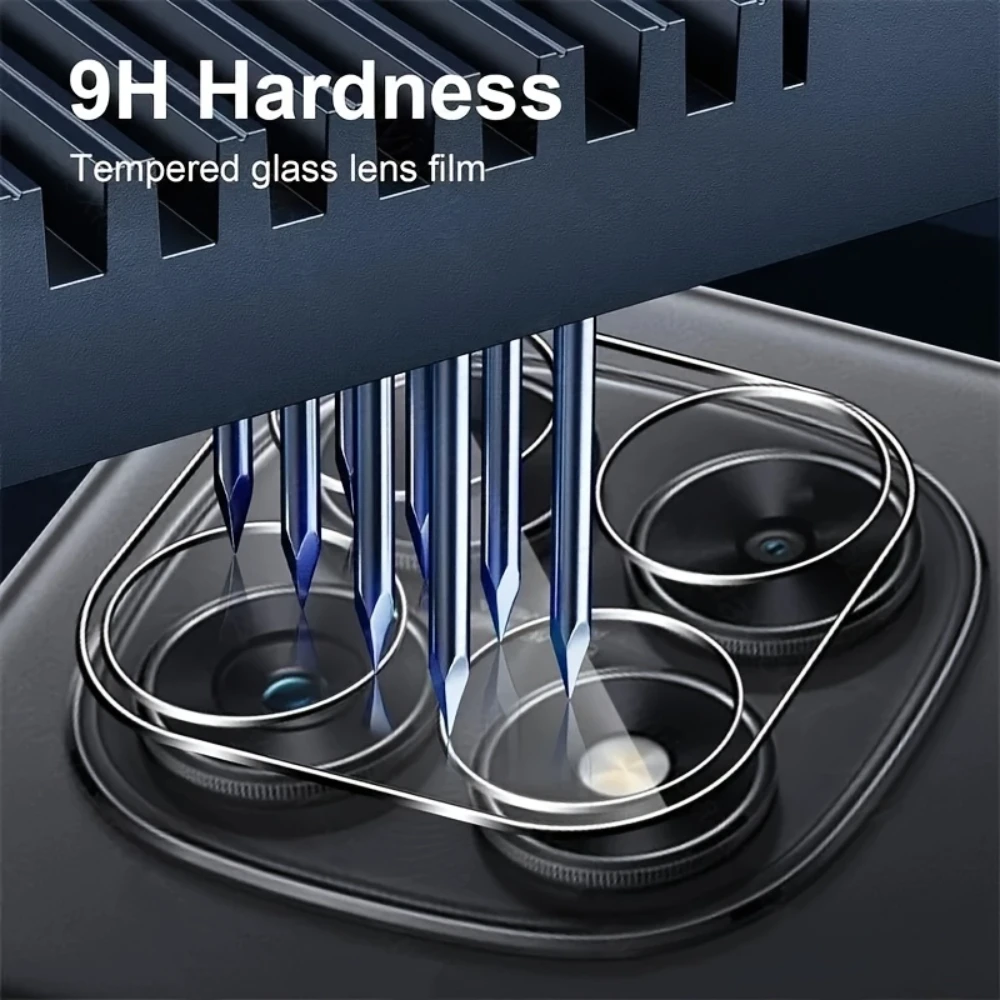 NNBILI 3 uds cobertura completa película de vidrio templado Protector de cubierta de lente de cámara para Redmi Note 14 13 Pro Plus Xiaomi Mi 14T 13T Pro