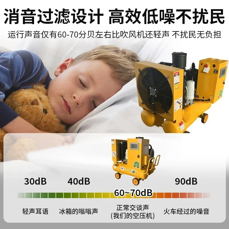 Screw double tank air compressor