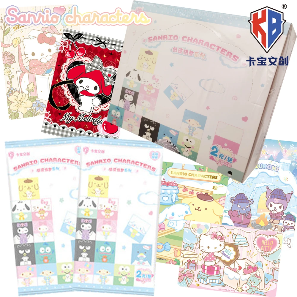 

New Kabao Official Sanrio Characters Collection Cards Highly Beloved Pochacco My Melody Cartoon Star Anime Photo Cards Kids Gift