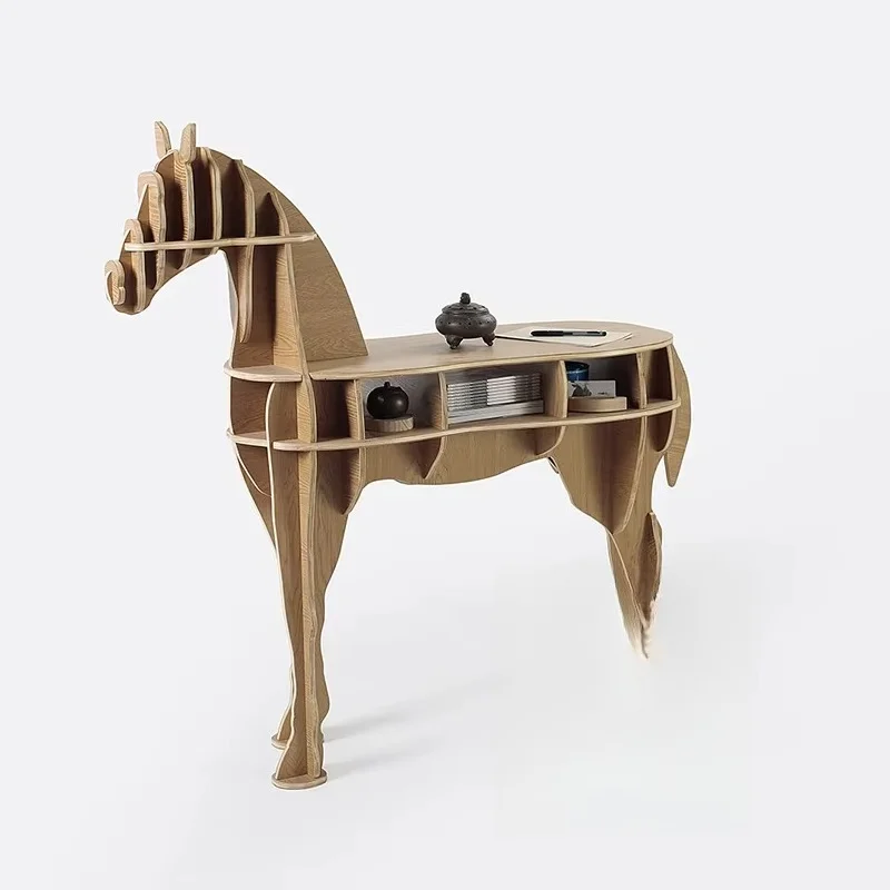 Creative Wooden Horse Tea Coff - Coffee Tea Library recension och pris