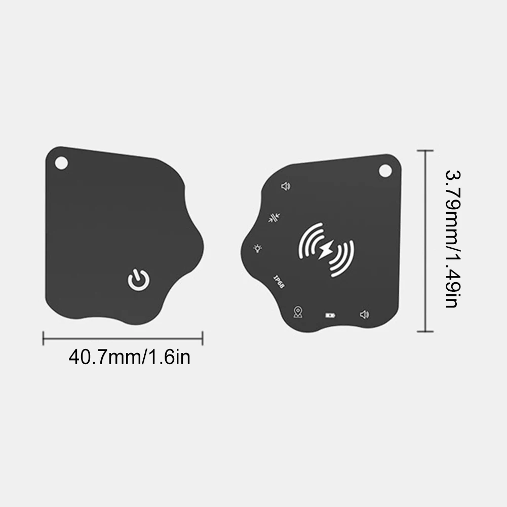 Tarjeta de seguimiento de cartera con carga inalámbrica, funciona con Apple Find My, tarjeta de seguimiento ultradelgada, buscador de tarjetas, resistente al agua IPX68