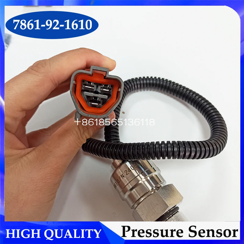 High Pressure Sensor 7861-92-1610 7861921610 for PC120-6 PC200-6 PC220-6 Excavator Construction Machinery Parts