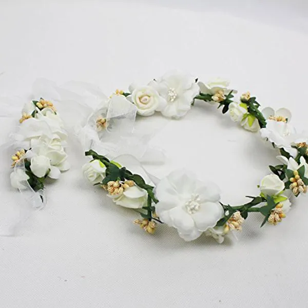 tiara-de-flores-para-madrinhas-de-casamento-faixa-de-cabelo-artesanal-com-fita-ajustavel-confortavel-sem-prender-o-cabelo-com-pulseira-combinando
