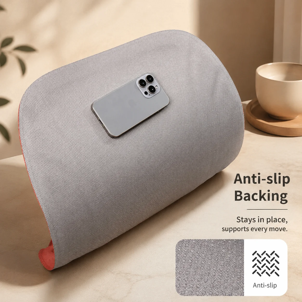 3Pcs Natural Rubber Car Seat Pads, Breathable Anti-Slip Vehicle Seat Cushions, Full Set Front & Rear Seat Protection Mats